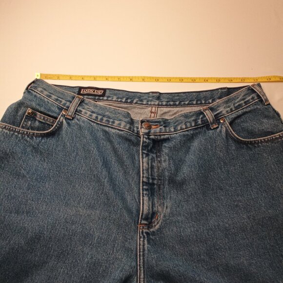 Lands' End Jeans Size 18WP High Rise Tapered Leg Medium Wash 100% Cotton - Picture 6 of 9